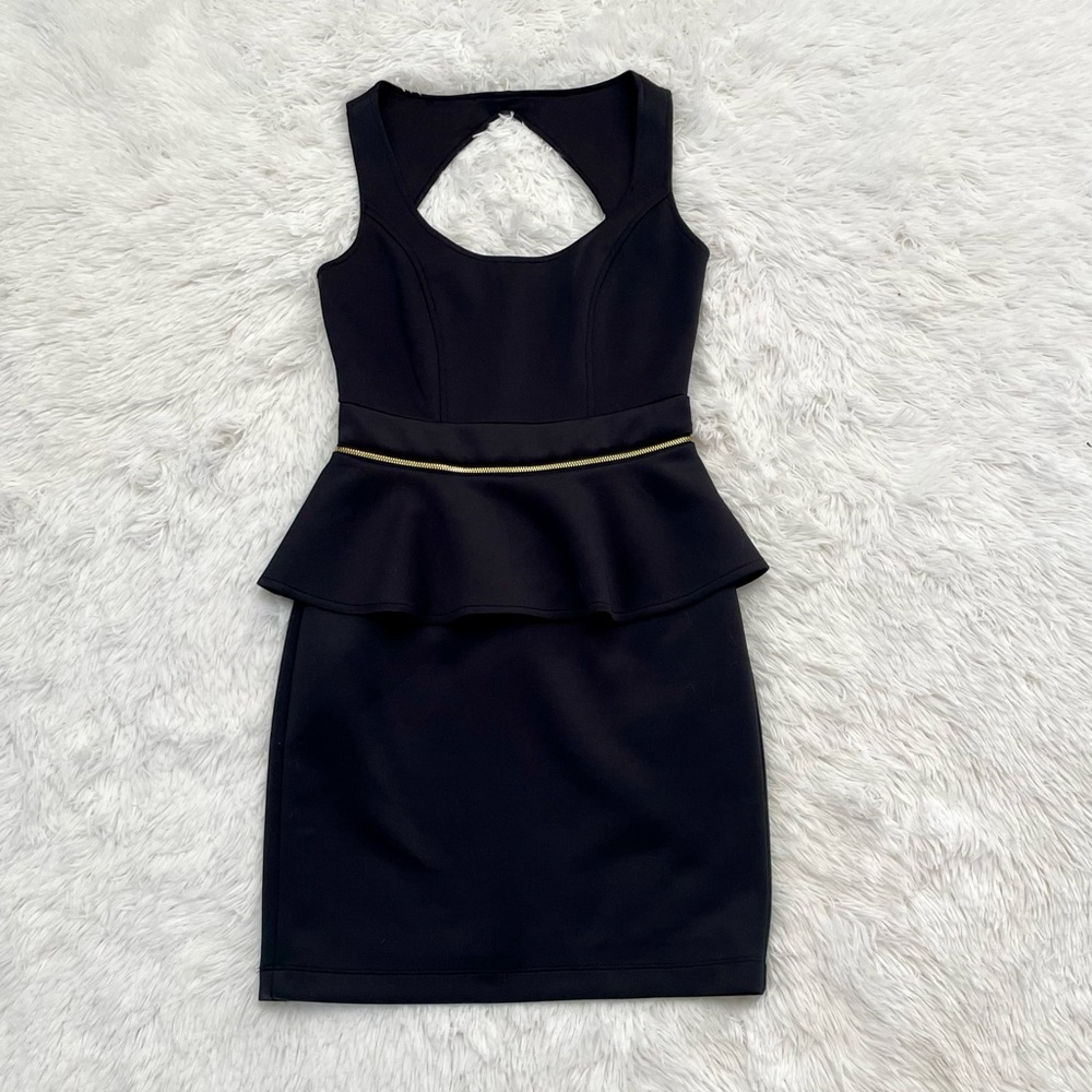 Women’s BEBE Black Peplum Dress